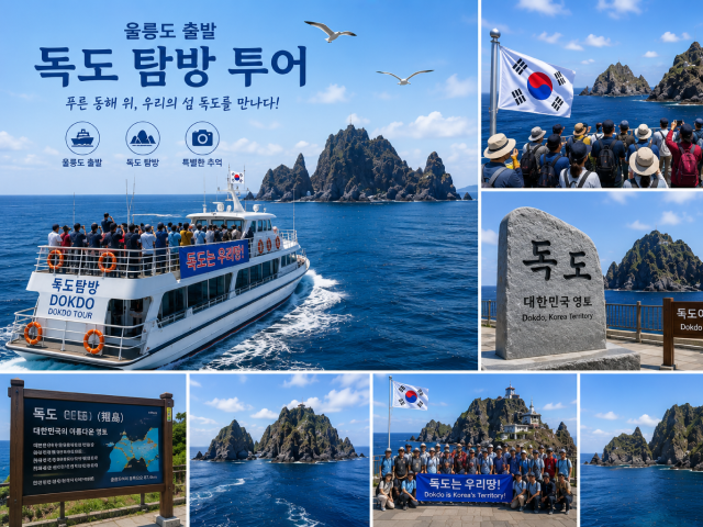 울릉도 출발 독도 탐방 투어와 독도여행